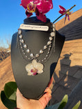 natural orchid color with simulated heart pearl